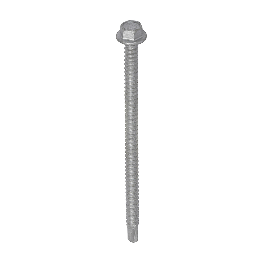 Metal Construction Light Section Screws - Hex - Self-Drilling - Exterior - Silver Organic