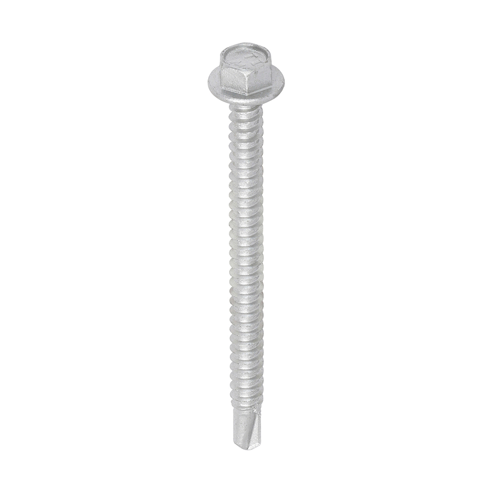 Metal Construction Light Section Screws - Hex - Self-Drilling - Exterior - Silver Organic