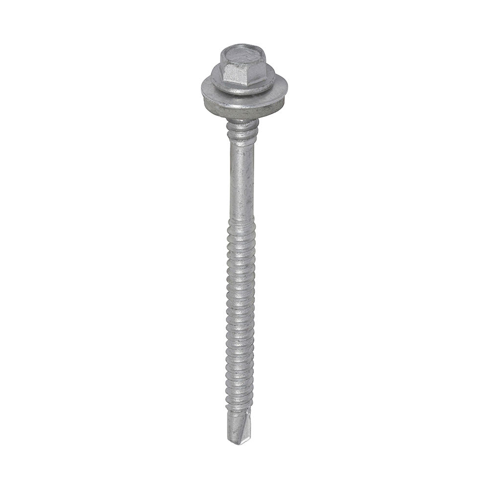 Metal Construction Composite Panel Screws - Hex - EPDM Washer - Self-Drilling - Exterior - Silver Organic