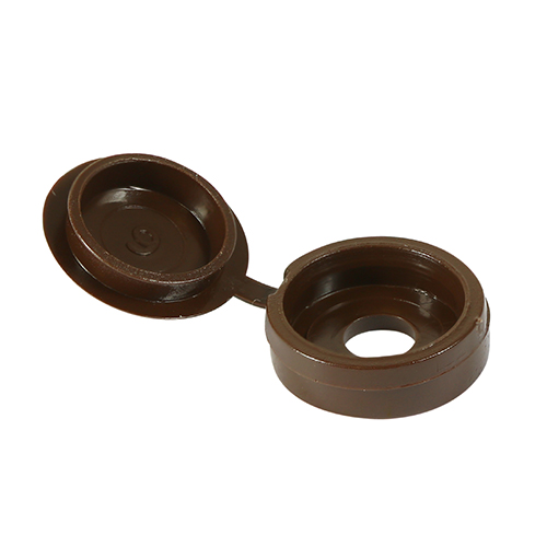 Hinged Screw Caps - Large - Brown