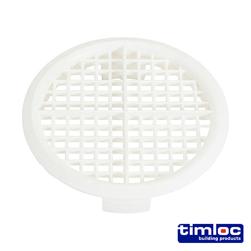 Timloc Push-in Soffit Vent - White - 1140