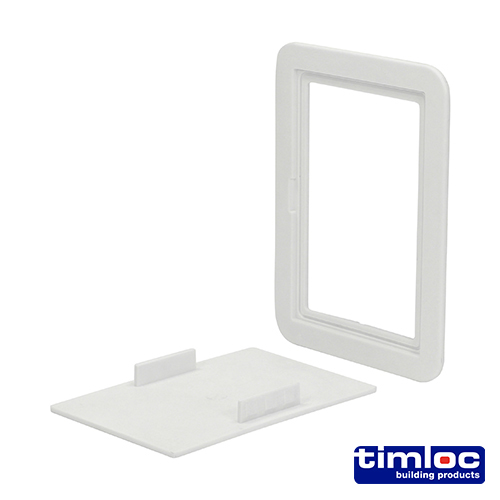 Timloc Access Panel - Plastic - Clip Fit - White - AP110