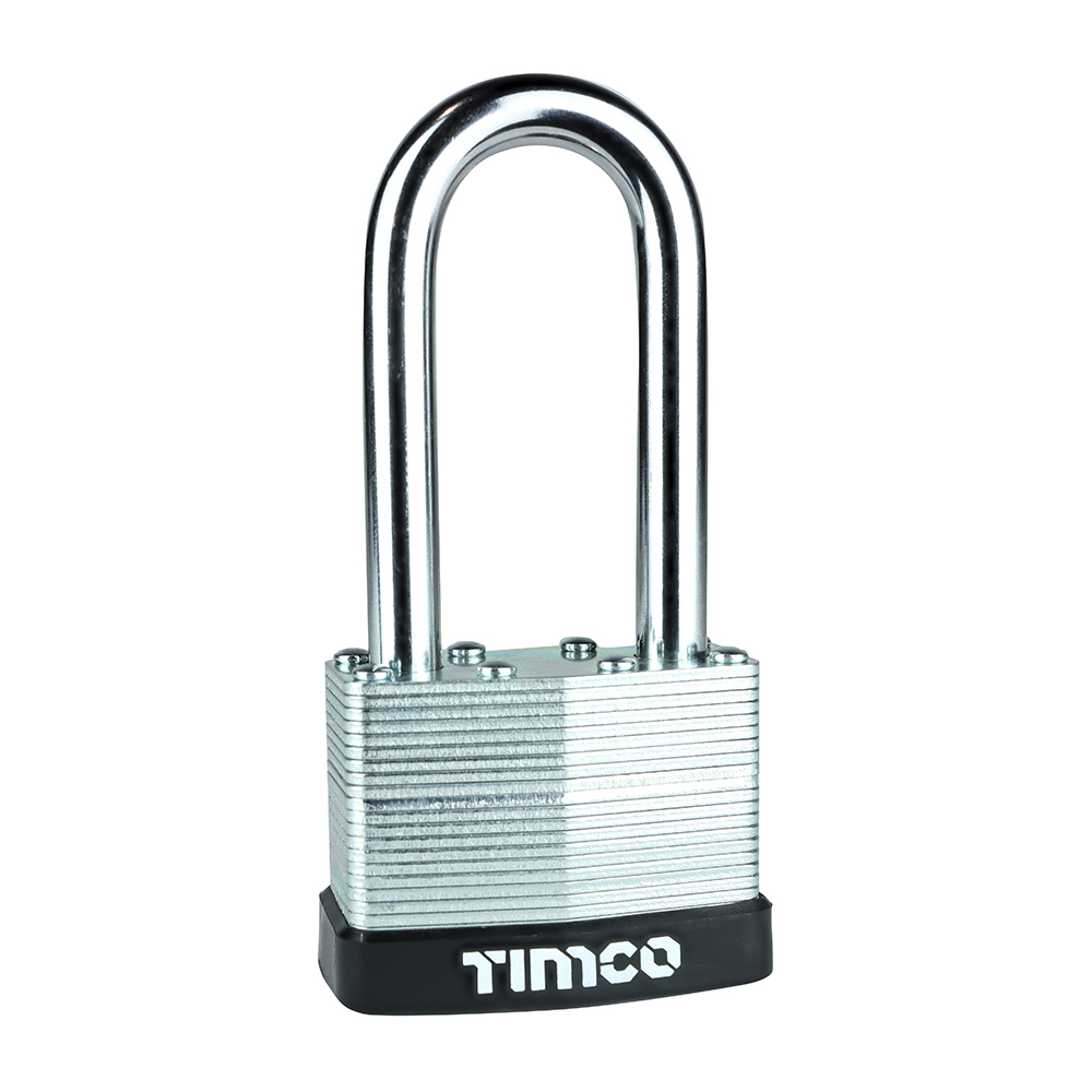 Laminated Padlock Long Shackle