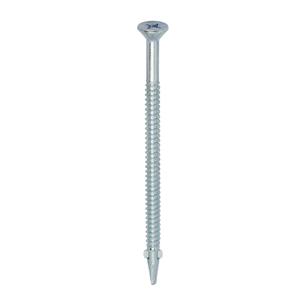 Metal Construction Timber to Light Section Screws - Countersunk - Wing-Tip - Self-Drilling - Zinc