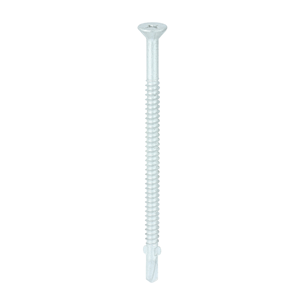 Metal Construction Timber to Light Section Screws - Countersunk - Wing-Tip - Self-Drilling - Exterior - Silver Organic