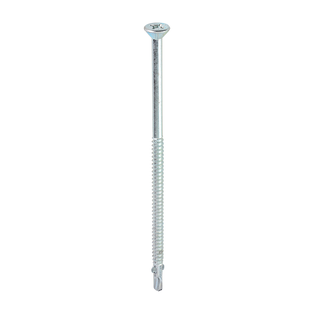 Metal Construction Timber to Light Section Screws - Countersunk - Wing-Tip - Self-Drilling - Zinc