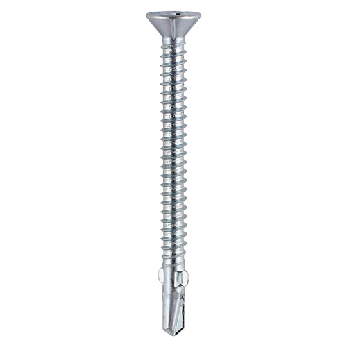 Metal Construction Timber to Light Section Screws - Countersunk - Wing-Tip - Self-Drilling - Zinc