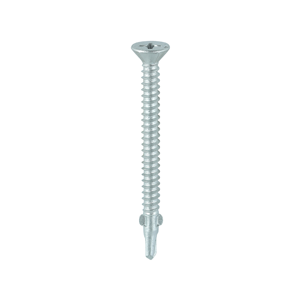 Metal Construction Timber to Light Section Screws - Countersunk - Wing-Tip - Self-Drilling - Exterior - Silver Organic