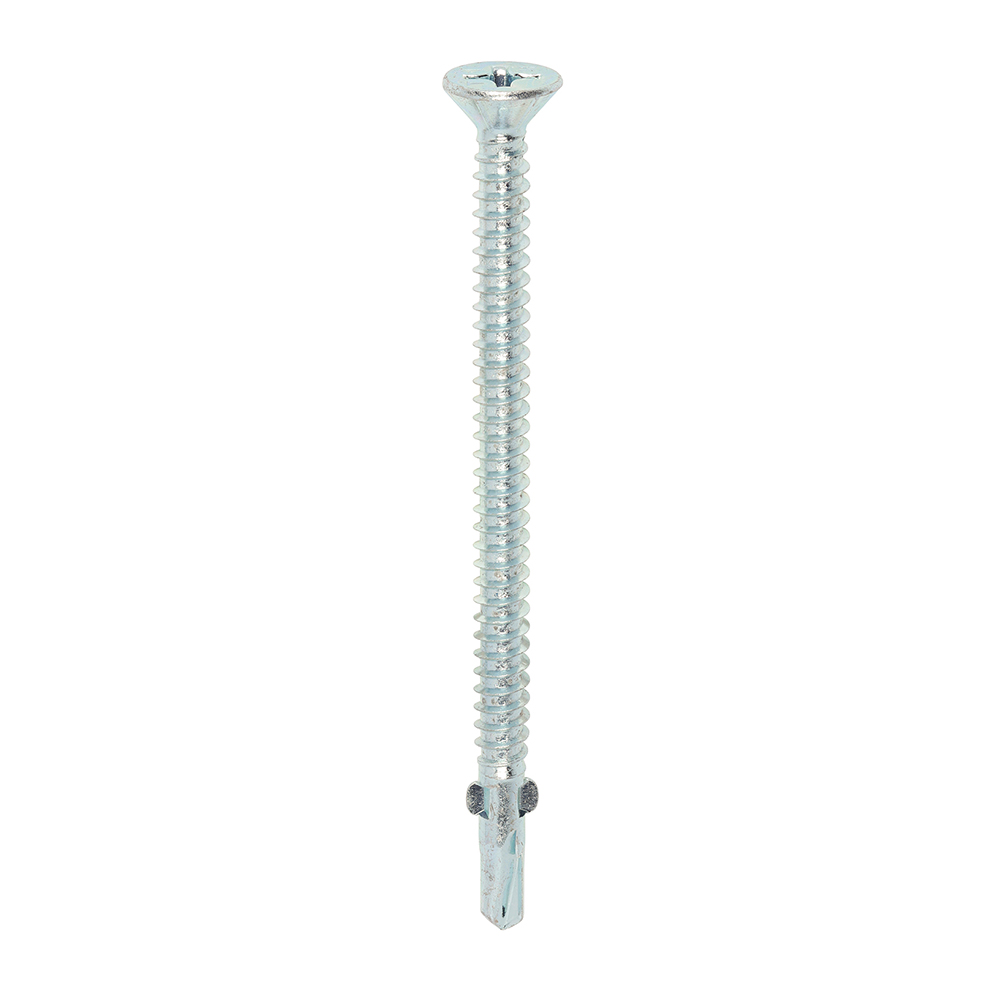 Metal Construction Timber to Light Section Screws - Countersunk - Wing-Tip - Self-Drilling - Zinc