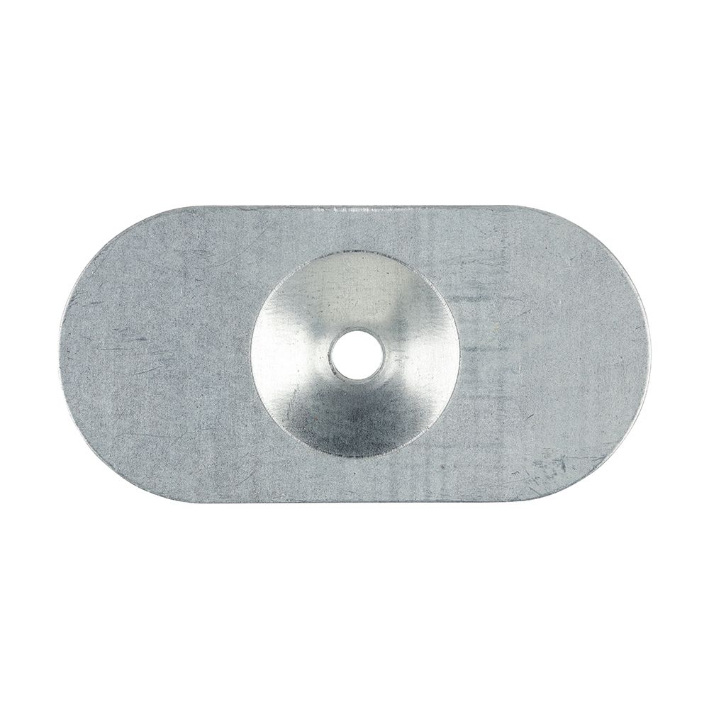 Metal Oval Stress Plate - Galvanised