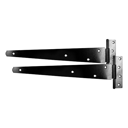 Pair of Medium Tee Hinges - Black