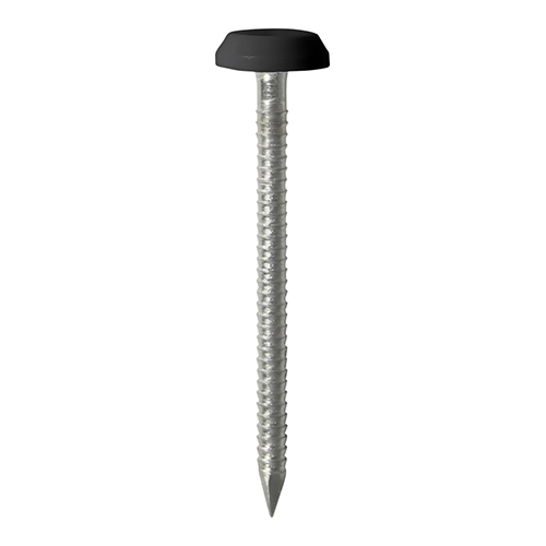 Polymer Headed Pins - Stainless Steel - Black