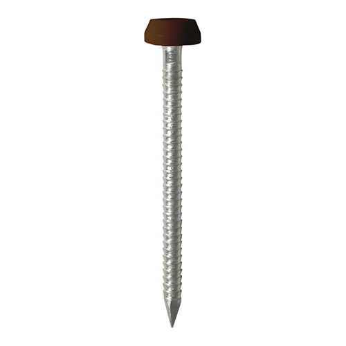 Polymer Headed Pins - A4 Stainless Steel - Mahogany