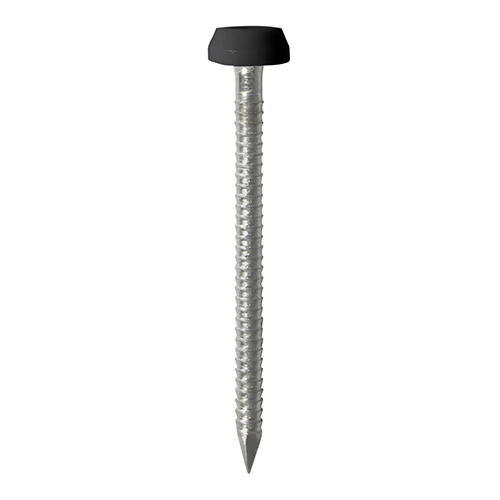 Polymer Headed Pins - Stainless Steel - Black