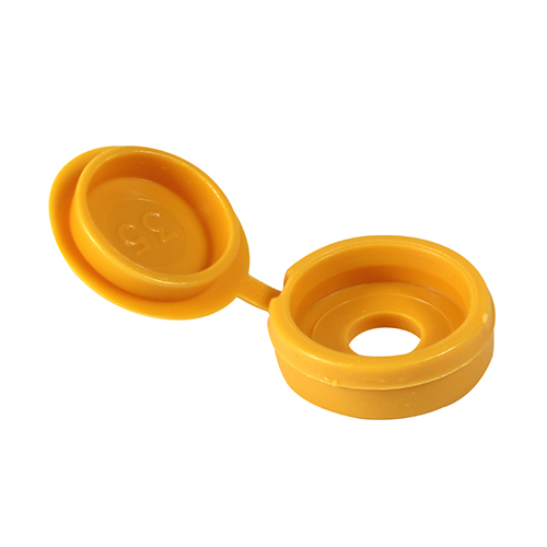 Hinged Screw Caps - Small - Yellow