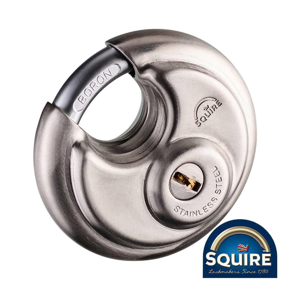 Stainless Steel Disc Padlock - Keyed Alike - DCL1KA