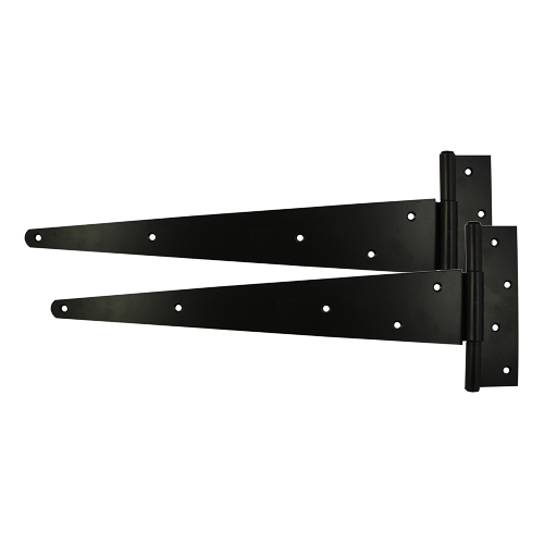 Pair of Strong Tee Hinges - Black