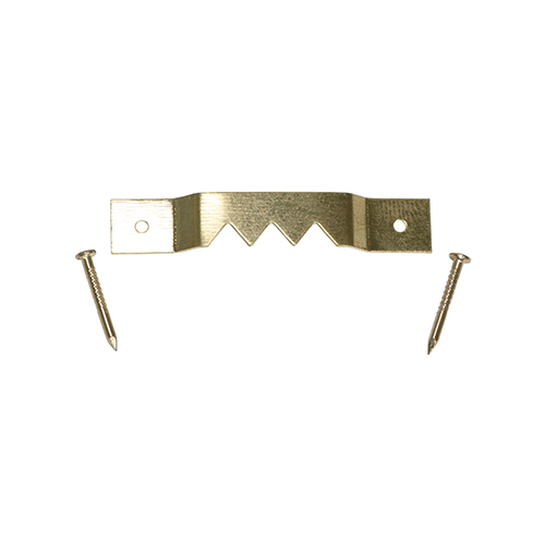 Sawtooth Hangers and Nails - Electro Brass