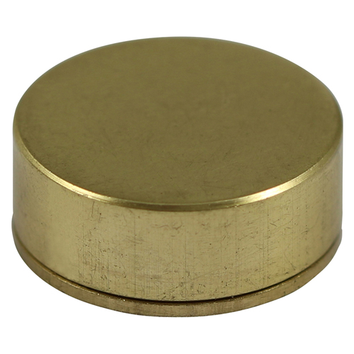 Threaded Screw Caps - Solid Brass - Satin