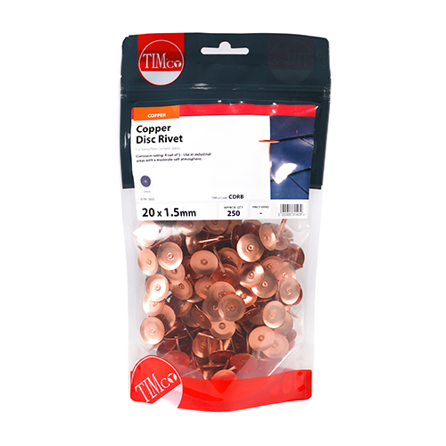 TIMCO Disc Rivets Copper