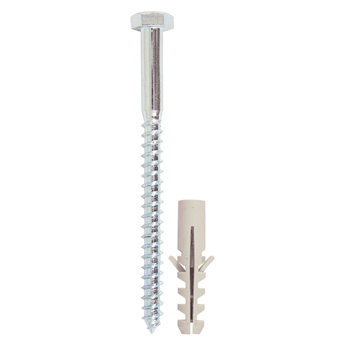 TIMCO Coach Screws & Nylon Plugs Zinc