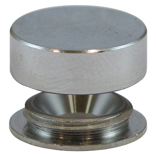 Timco Threaded Screw Caps Solid Brass Satin Chrome